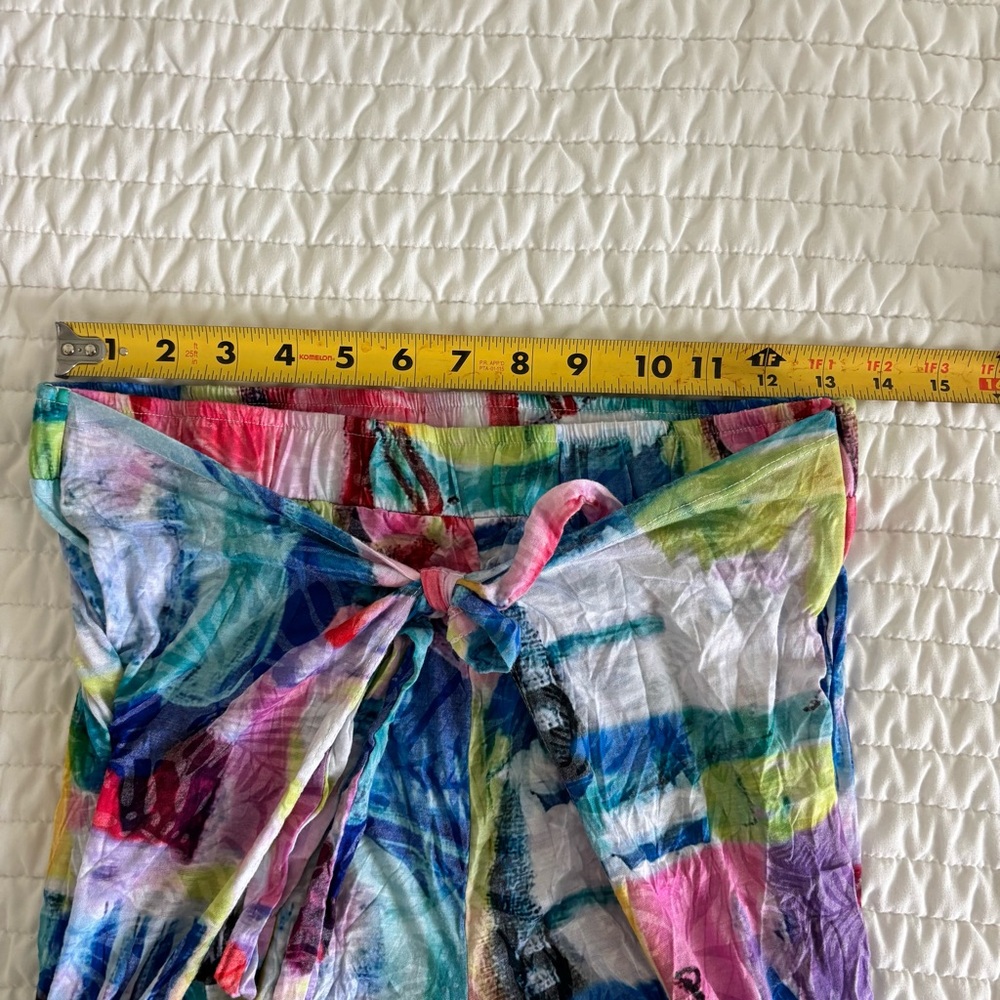 Vibrant Multicolor Wide Leg Jumpsuit - Picture 10 of 16